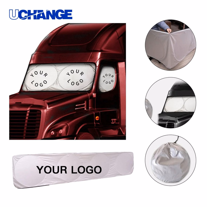 Reflective Truck Sunshade 165.4x35.9 for Windshield Use