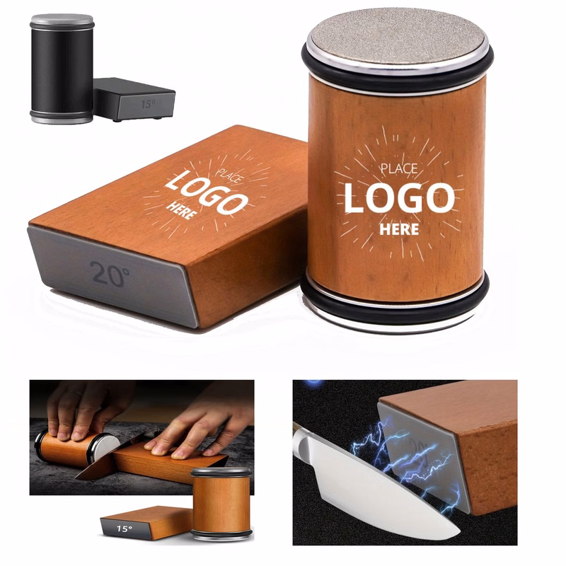 Promotional Diamond Drum Sharpening Stone With Custom Single-Color Logo Printing