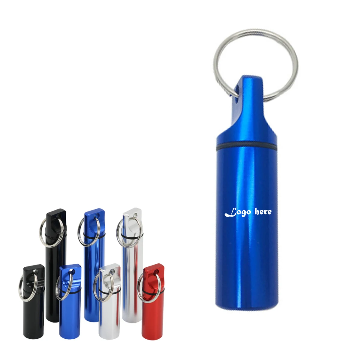 Portable Pill Box Keychain 1