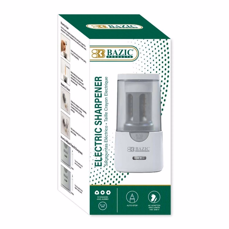 Electric Pencil Sharpener - Standard and Jumbo Sizes
