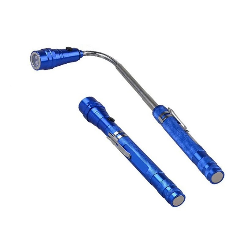 3 LED Magnetic telescopic Aluminum Flashlight 1