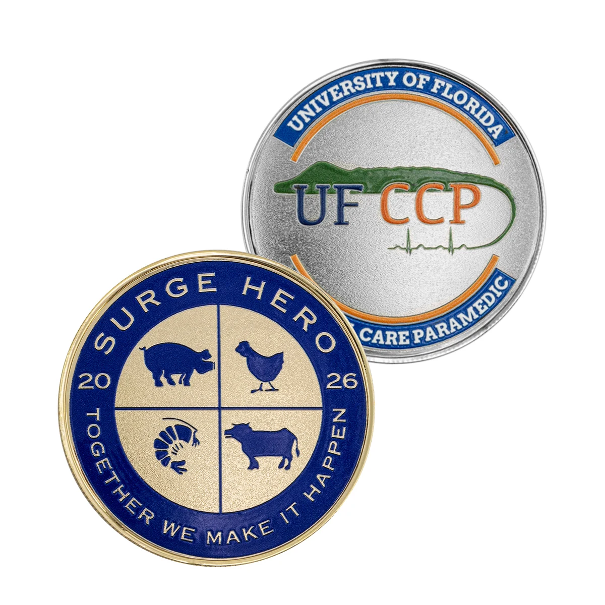2" Speed Challenge Coin Coin Edge w/ 3D Texture Print 1