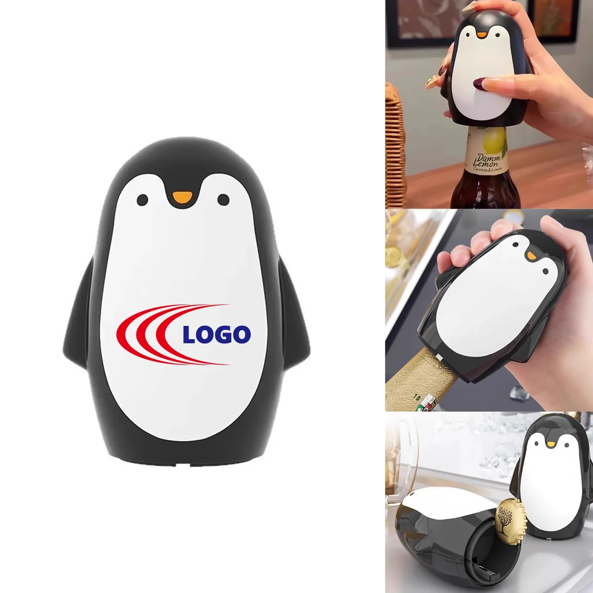 Compact Penguin Shape Bottle Opener Portable Design 1