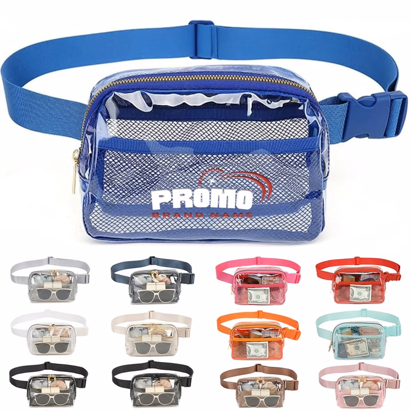 Clear Bag Stadium Approved Crossbody Fanny Belt  Pack Unisex