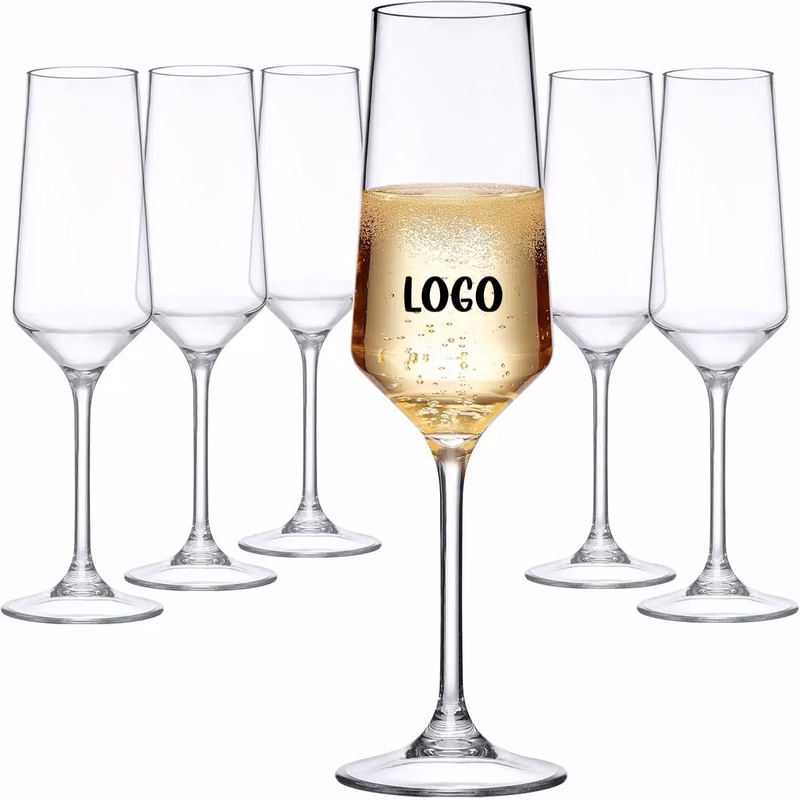 5 OZ Plastic Champagne Flutes Glasses