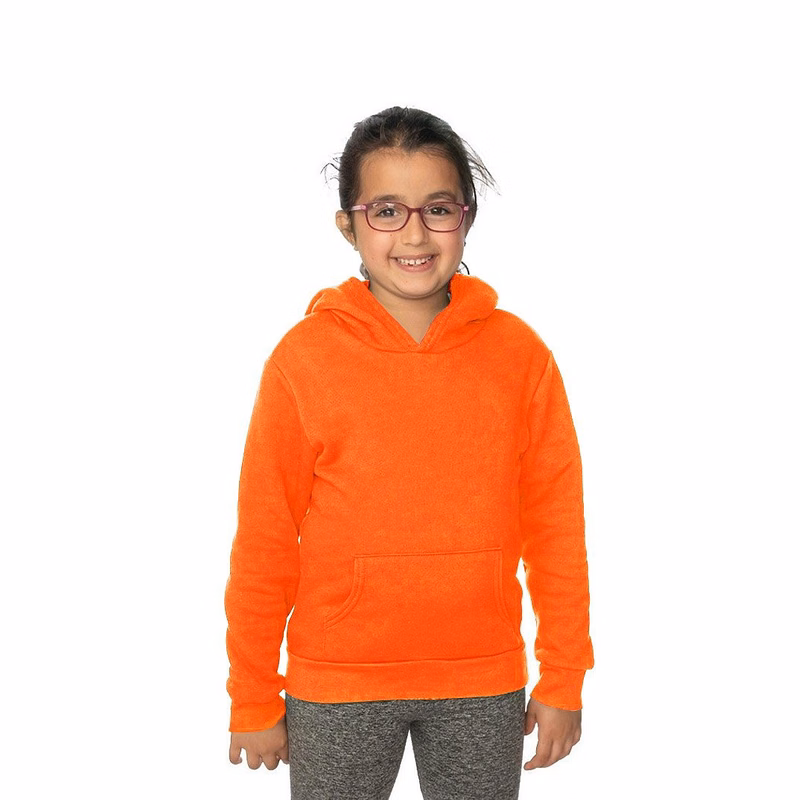 Youth Fashion Fleece Neon Pullover Hoodie