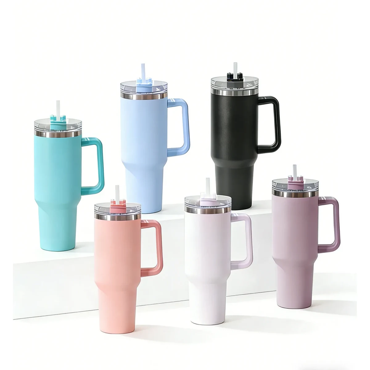 40 oz Tumbler Mugs With Lid and Straw 1