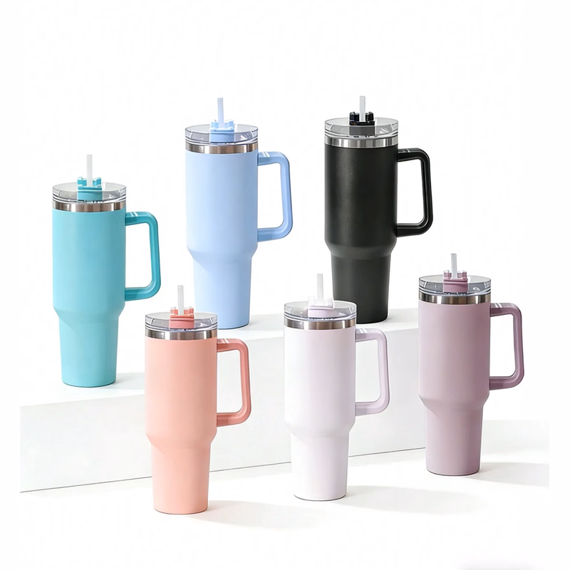 40 oz Tumbler Mugs With Lid and Straw