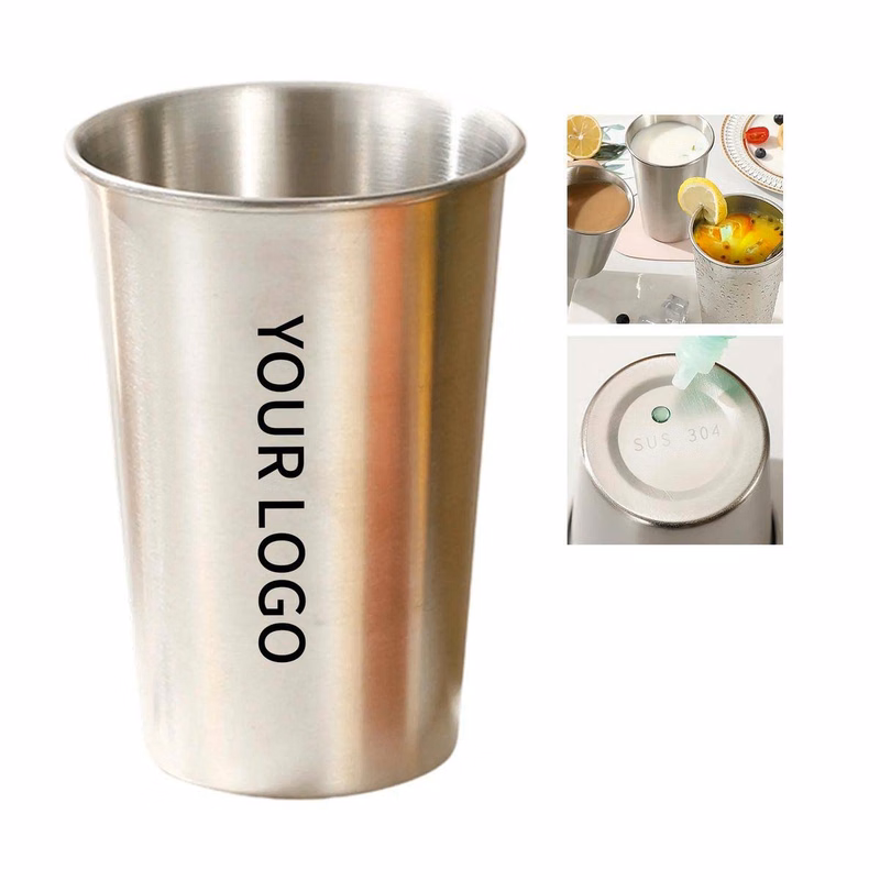 Eco Friendly Steel Drinking Cup 16oz