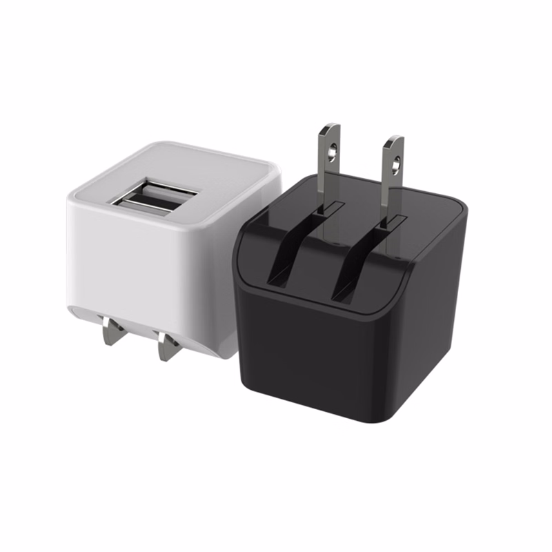 Dual Port USB Foldable Wall Plug Charger