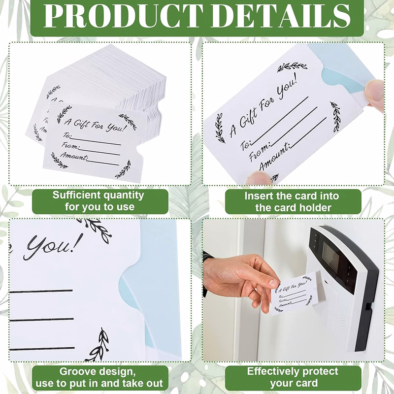 Open Thumb Gift Card Holder Sleeve