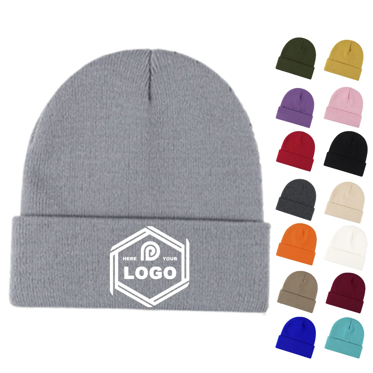 Ribbed Knit Beanie 1