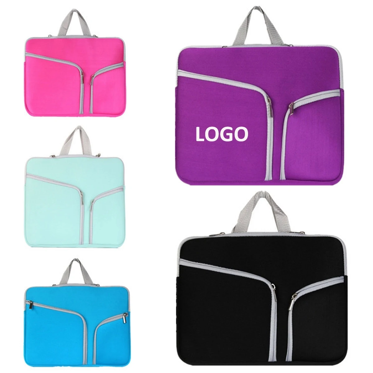 14" Neoprene Laptop Sleeve with Handle 1