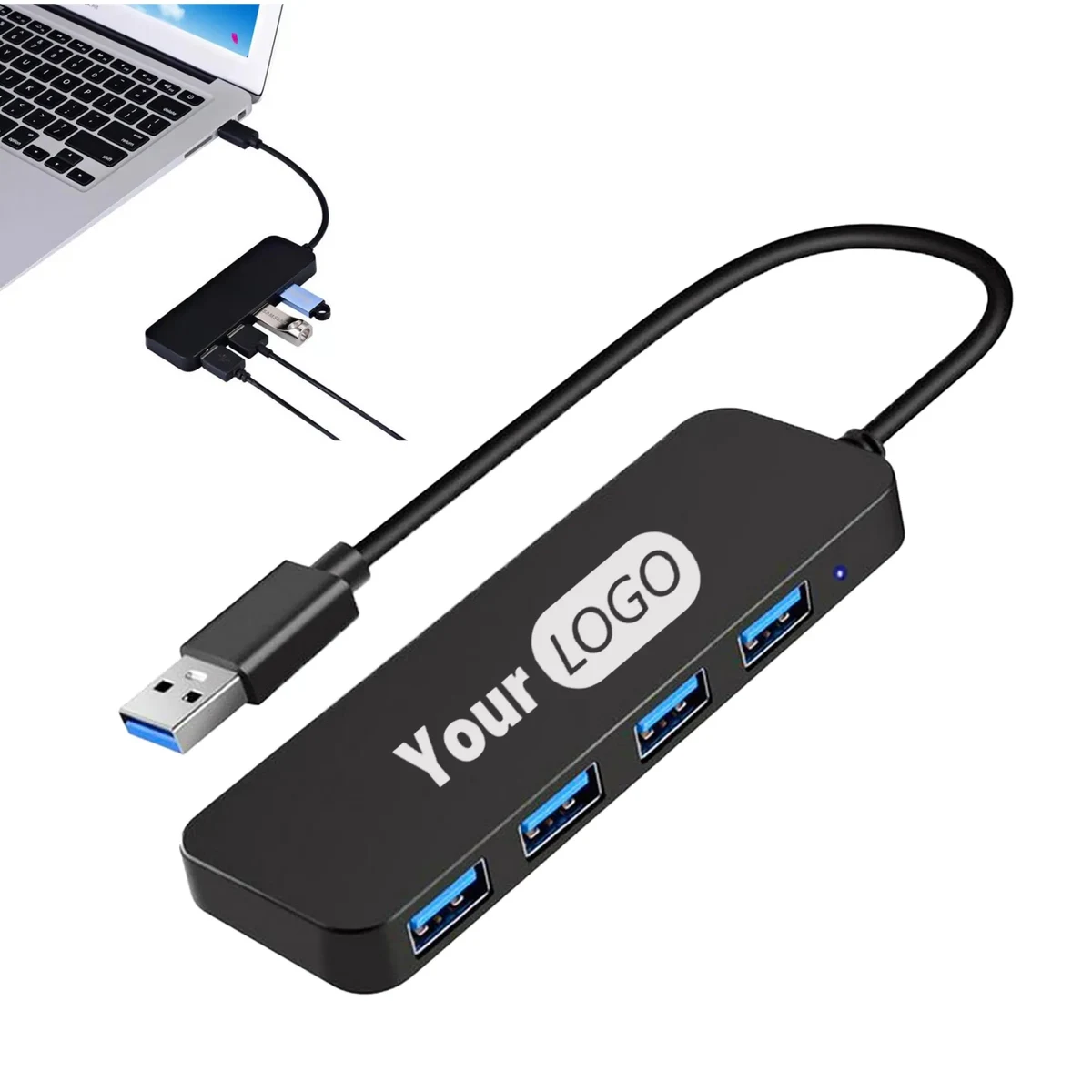 MOQ 20 PCS USB 3.0 Hub 4-Port Splitter Expander For Laptop 1
