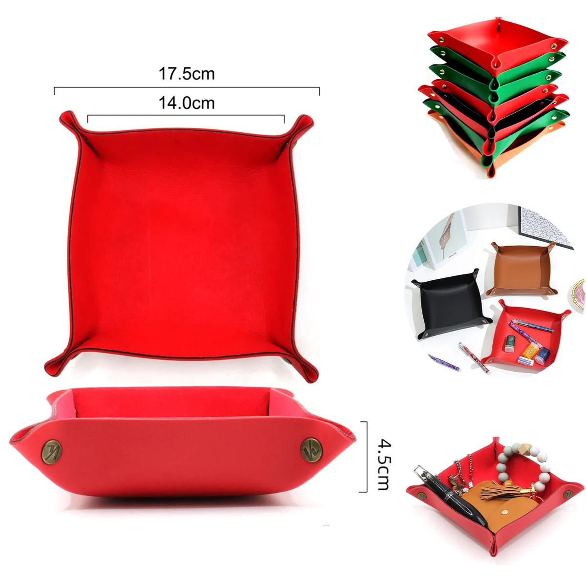 Leather Jewelry Storage Tray 1