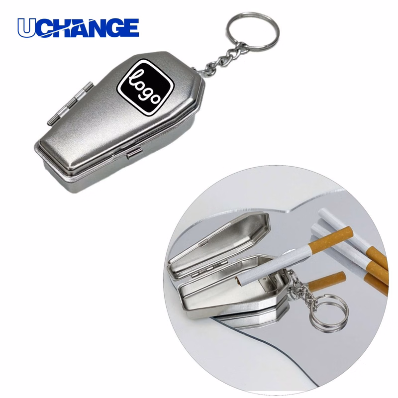 Metal Pocket Ashtray Keychain