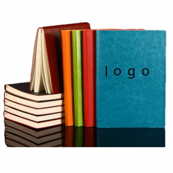 Custom 8x6 PU Leather Premium Ruled Notebook — Professional Business Journal