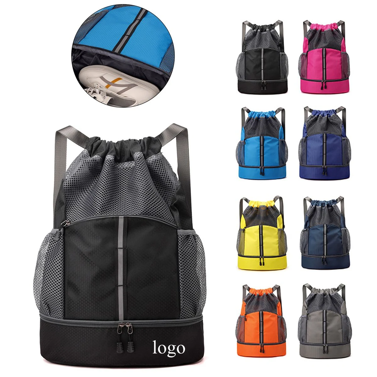 Customizable Drawstring Backpack 1