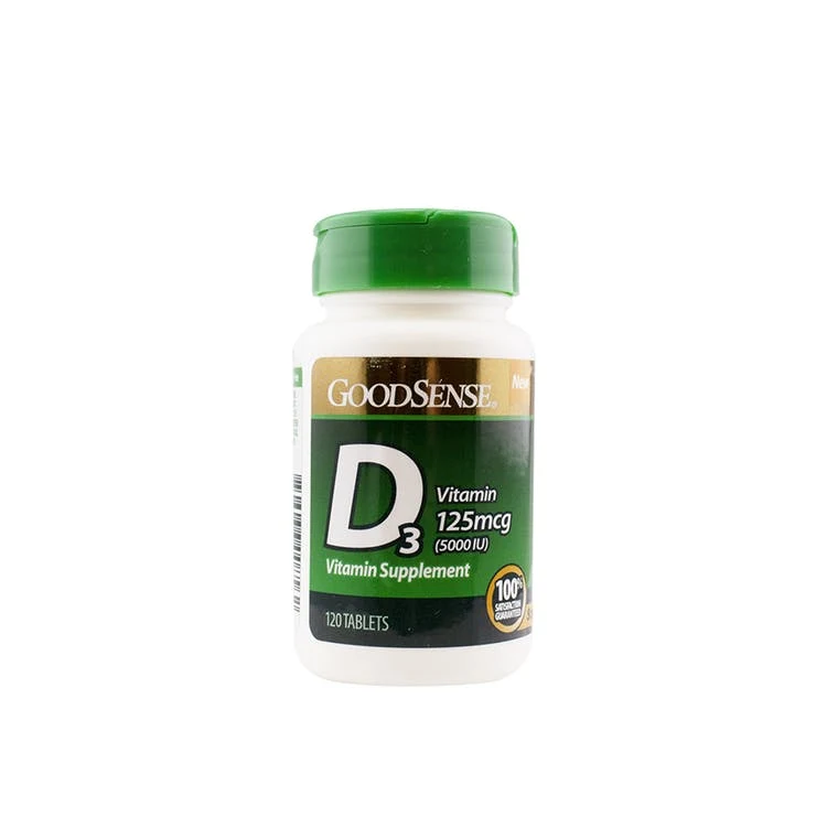 Vitamin D3 Tablets - 120 Count 125 mcg 1