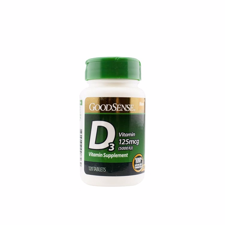 Vitamin D3 Tablets - 120 Count 125 mcg