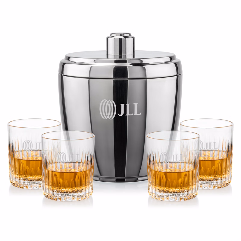 Pescara Ice Bucket & Carey On-the-Rocks Set