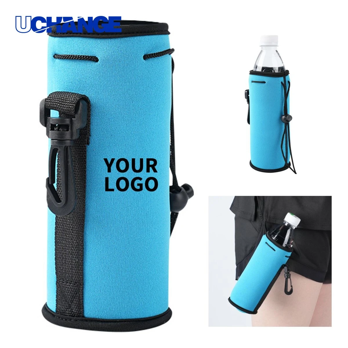 Insulating Bottle Sleeve Holder with Clip 2.5 x 6.5" 1
