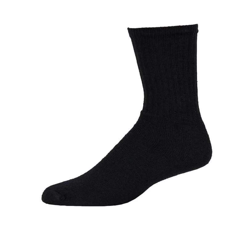 Crew Sports Socks - Black Size 9-11 4 Pack 1
