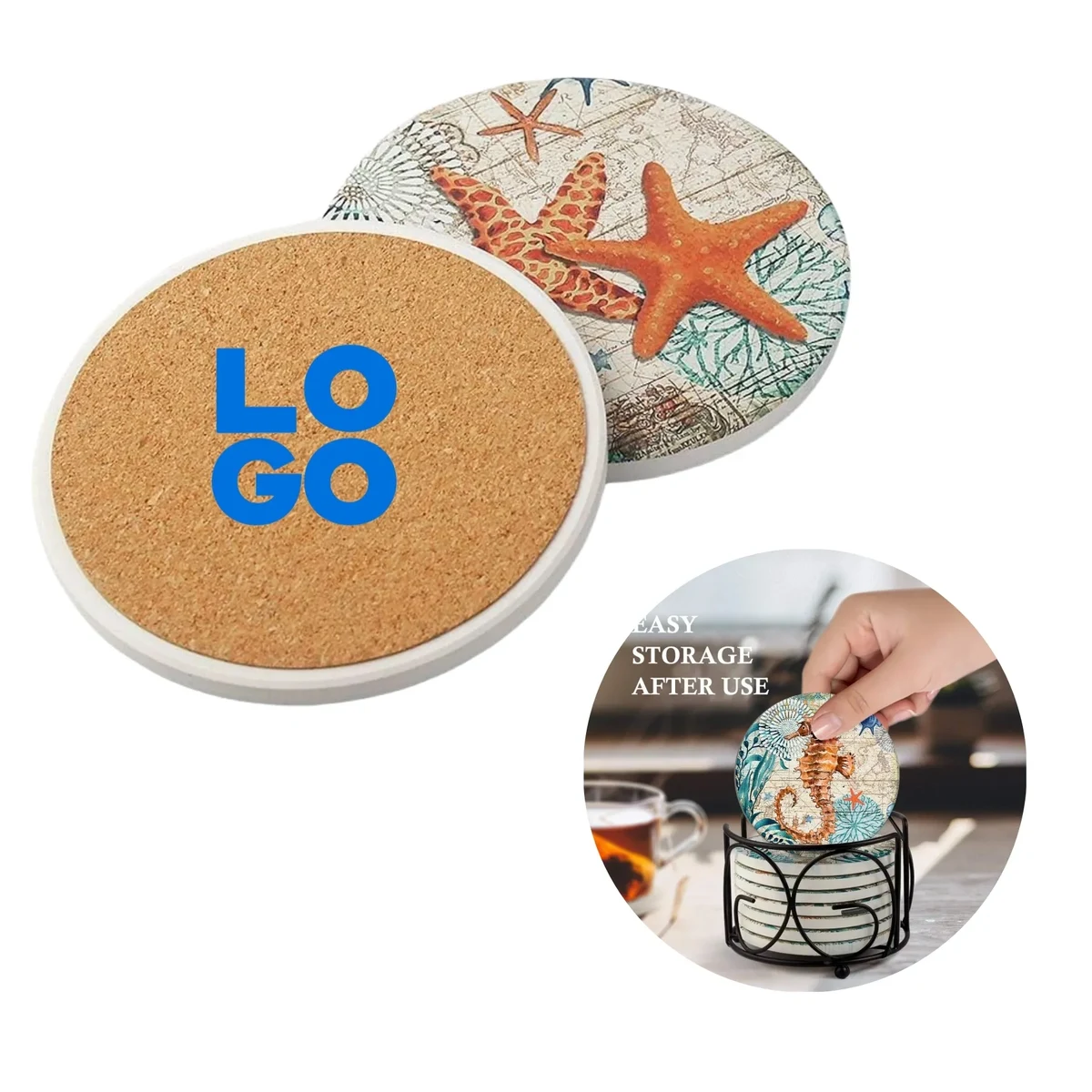 Ocean Life Coasters for Drinks 1