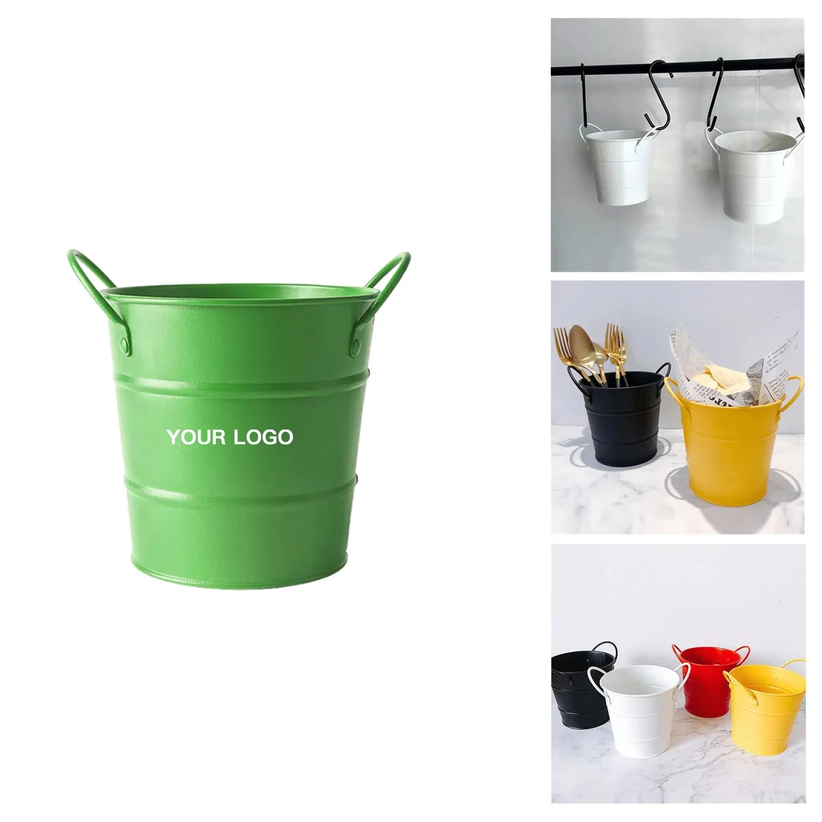 Iron Bucket Snack Container 4 Inch for Appetizers 1