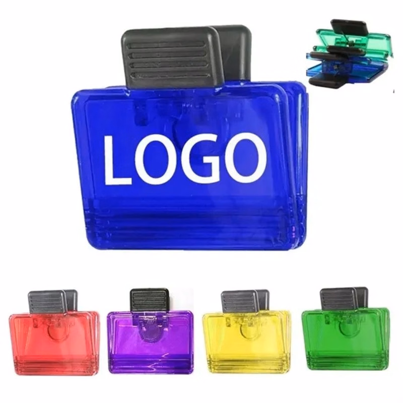 Jumbo Size Rectangular Magnetic Memo Clip w/Strong Grip
