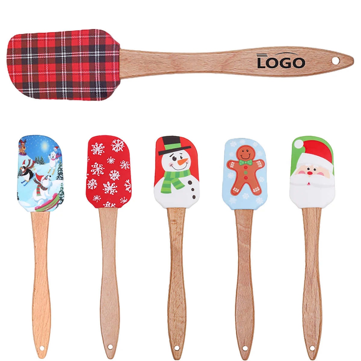 Holiday Silicone Baking Spatula 1