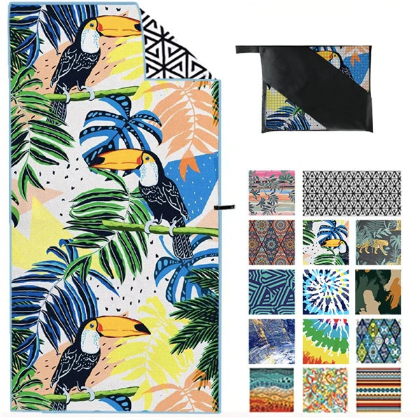 Printed quick-drying beach towel 1