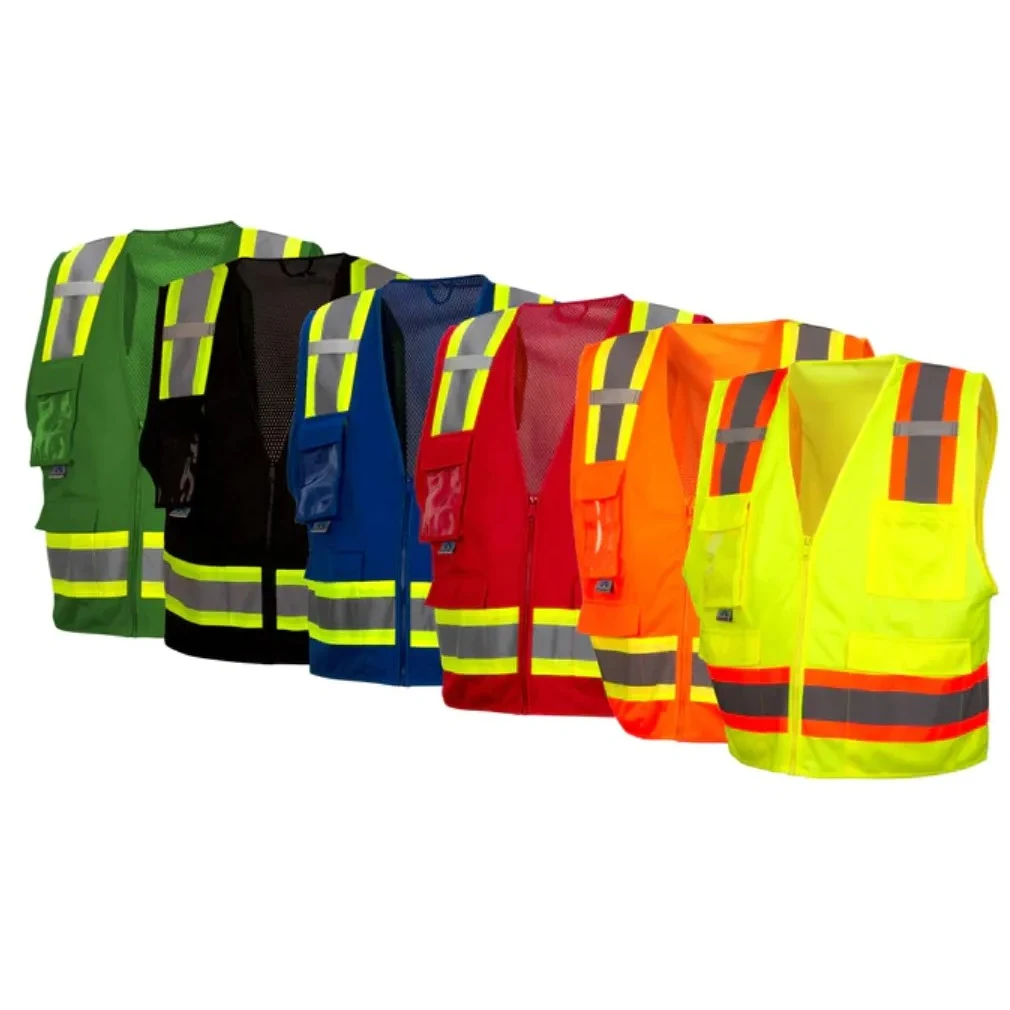 Pyramex RVZ24CP Clear Pocket Hi-Vis Safety Vest 1