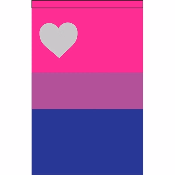 Biromantic Deluxe Garden Flag