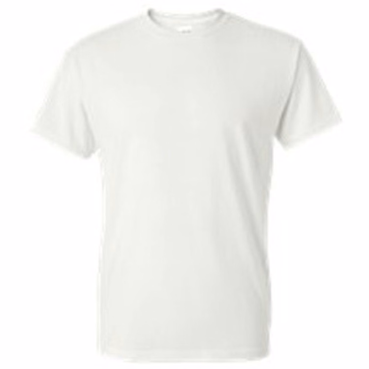 Embroidered G8000 50/50 Dryblend White T-shirt