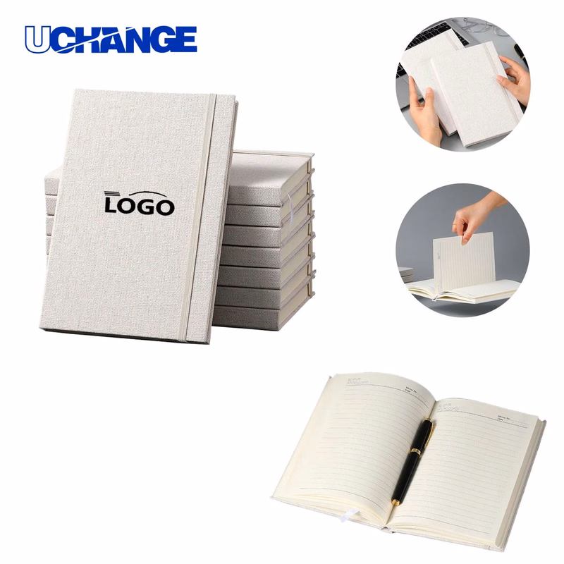 Linen A5 Hardcover Office Notebook Journal