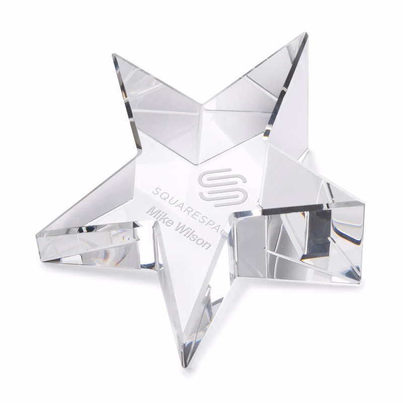 Slanted Star Paperweight