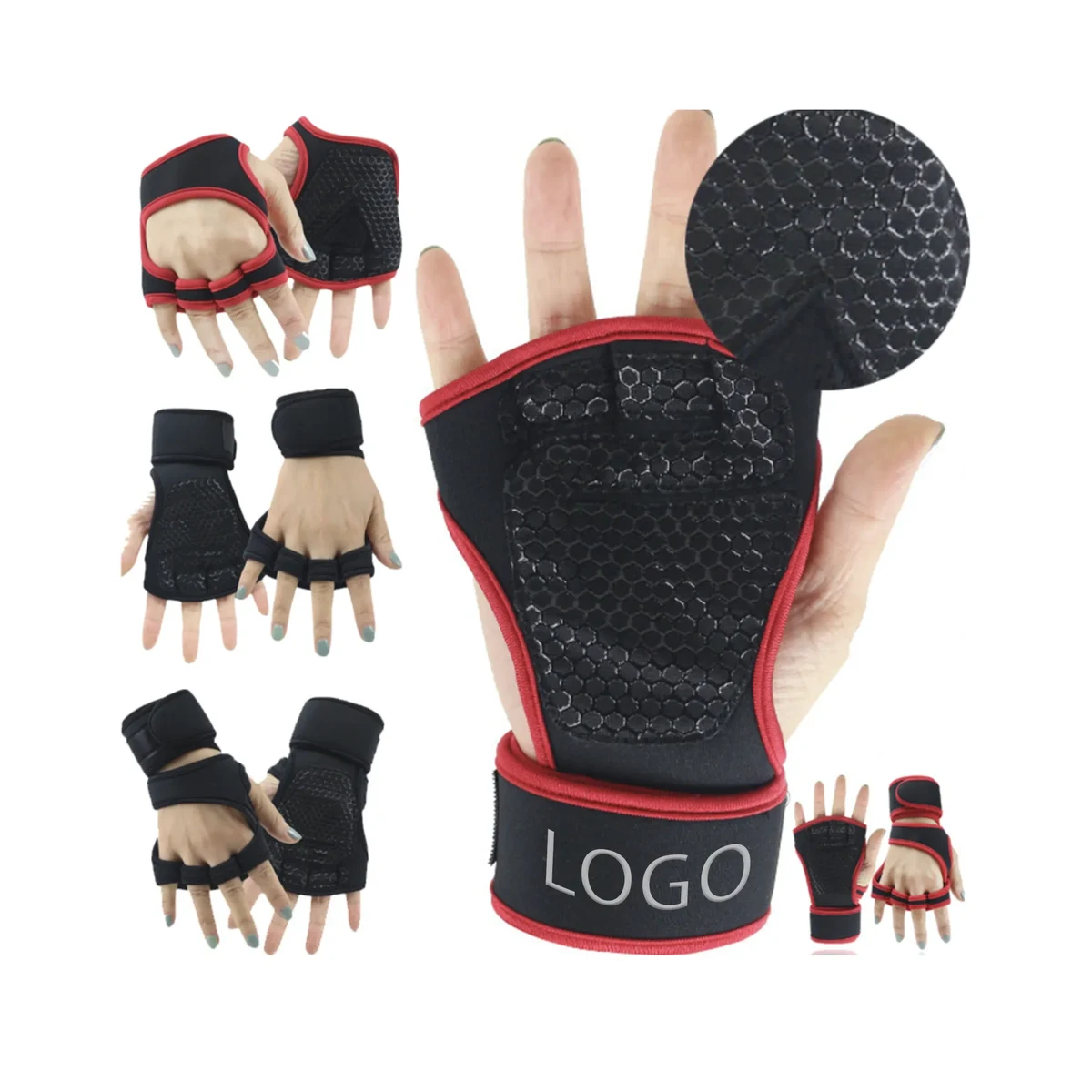 MOQ 50 PCS Fitness Wrist Guard Gloves 1