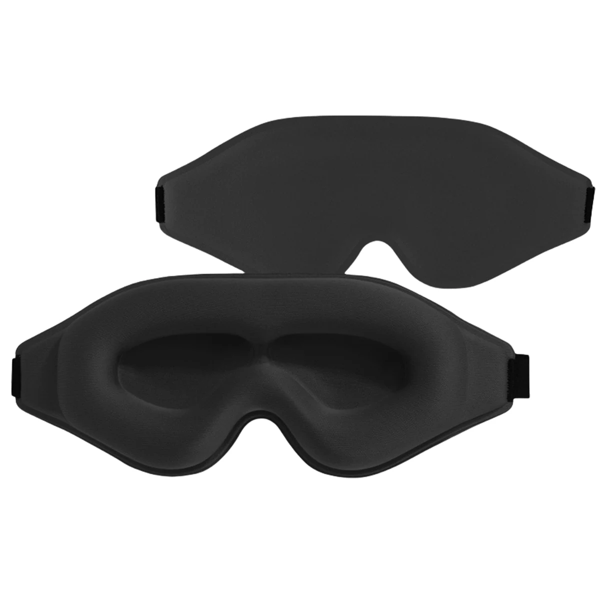 Soft Comfortable 3D Contoured Sleep Mask with Hollow Nose Bridge 1