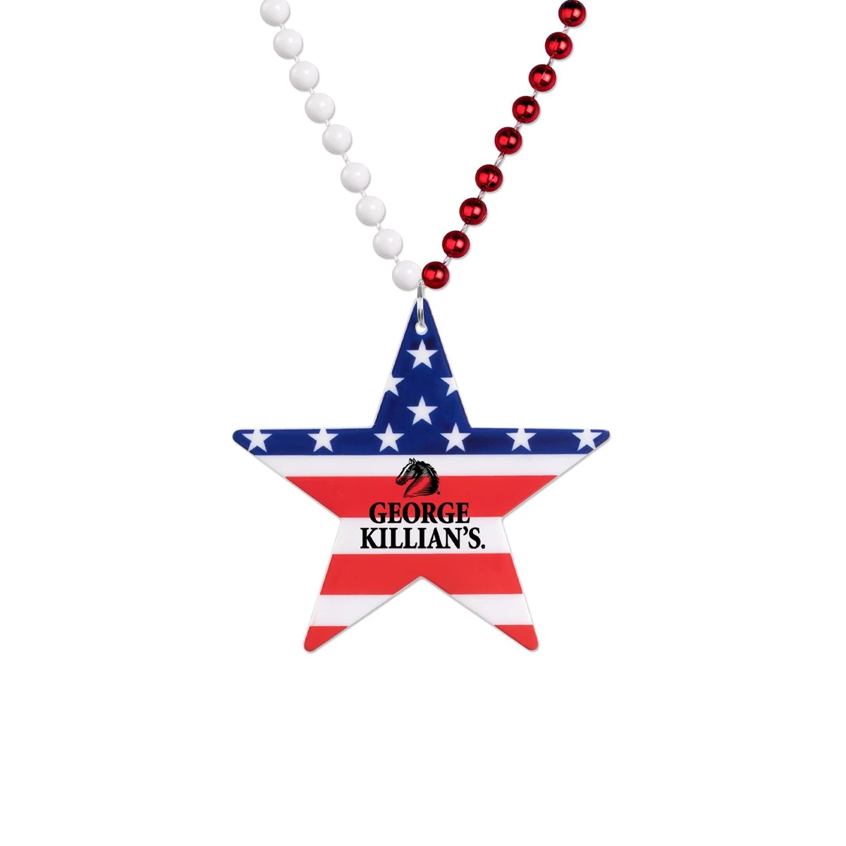 Star Patriotic Medallion Beads 1