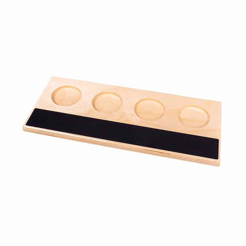 4-Pocket Sampler Tray with Chalkboard - Beer Flight