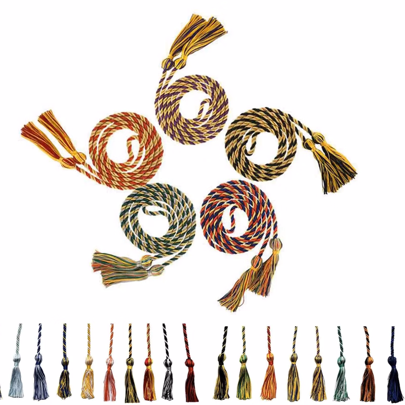 Intertwined / Braided Color Graduation Honor Cords