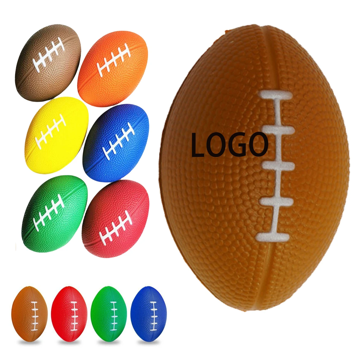 Customized PU Rugby Stress-Relieving Toy Balls 1