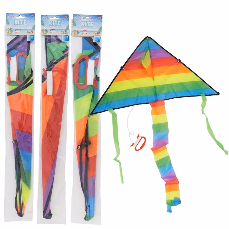 Triangle Shaped Kites - 3 Assorted Rainbow Designs