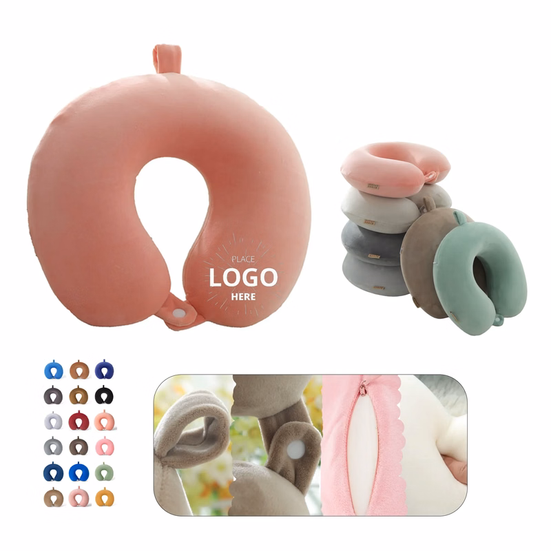 Custom Memory Foam Travel Neck Pillow MOQ 30pcs