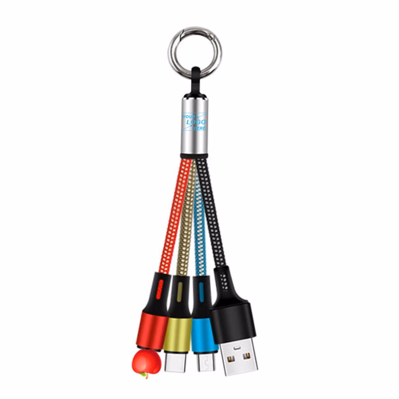 3" 1 Charging Cable w/Keyring