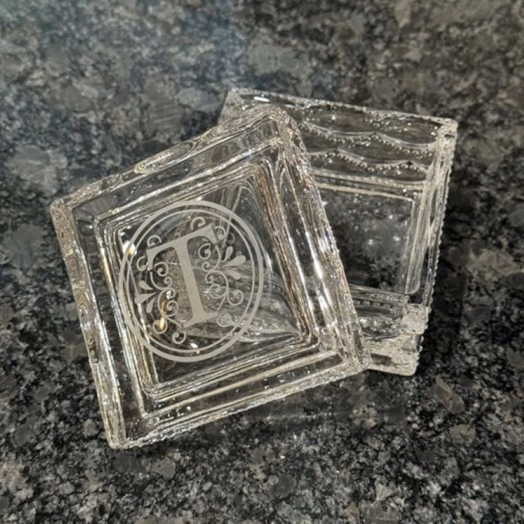 Camellia Jade Glass Box