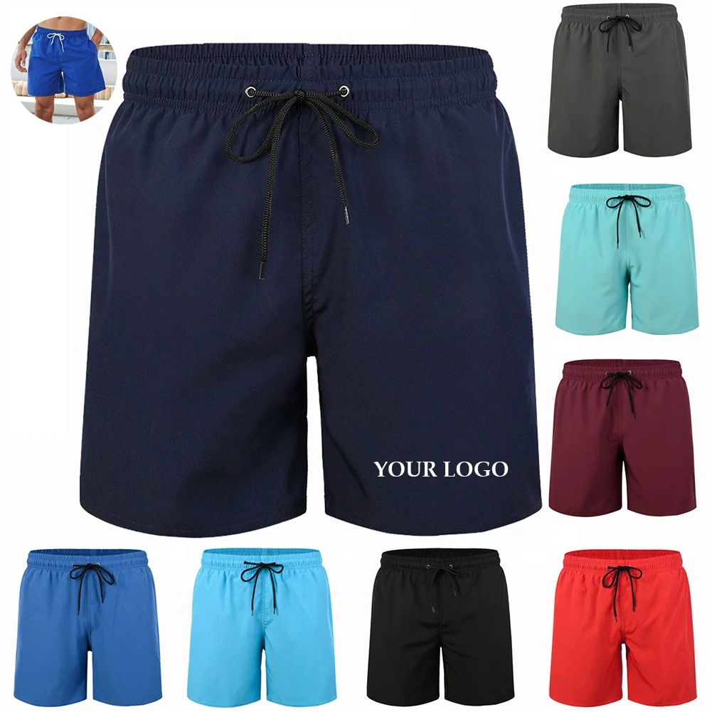 Men's Swim Trunks Quick Dry Beach Shorts, custom shorts with logo imprint 1