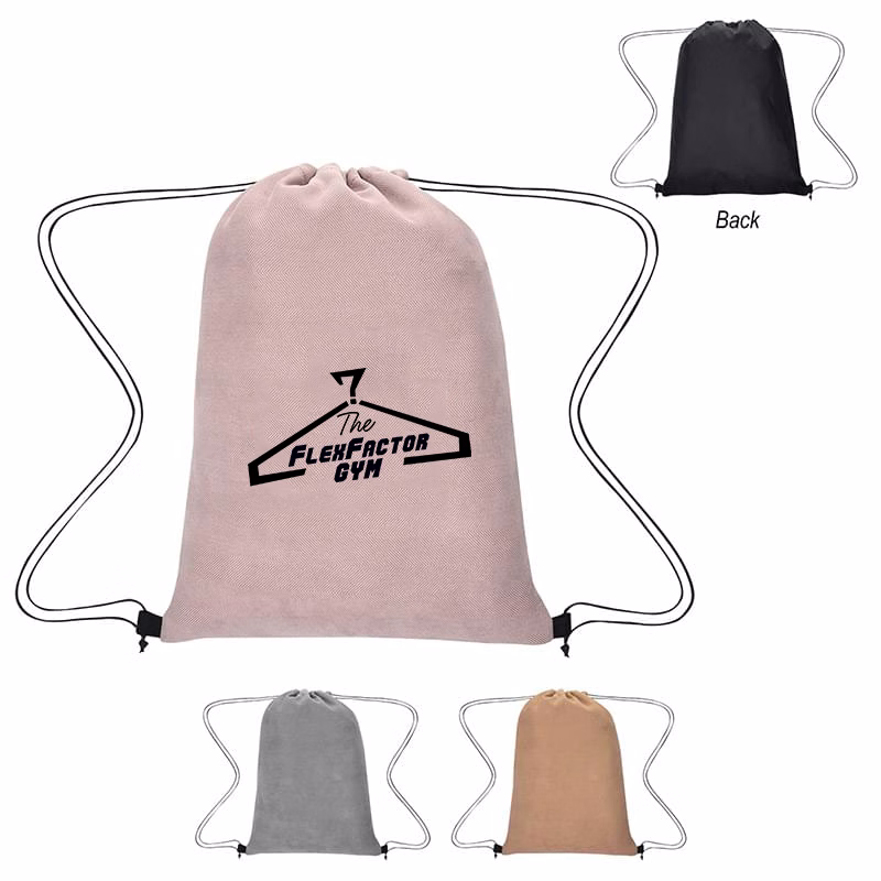 Suede Drawstring Bag