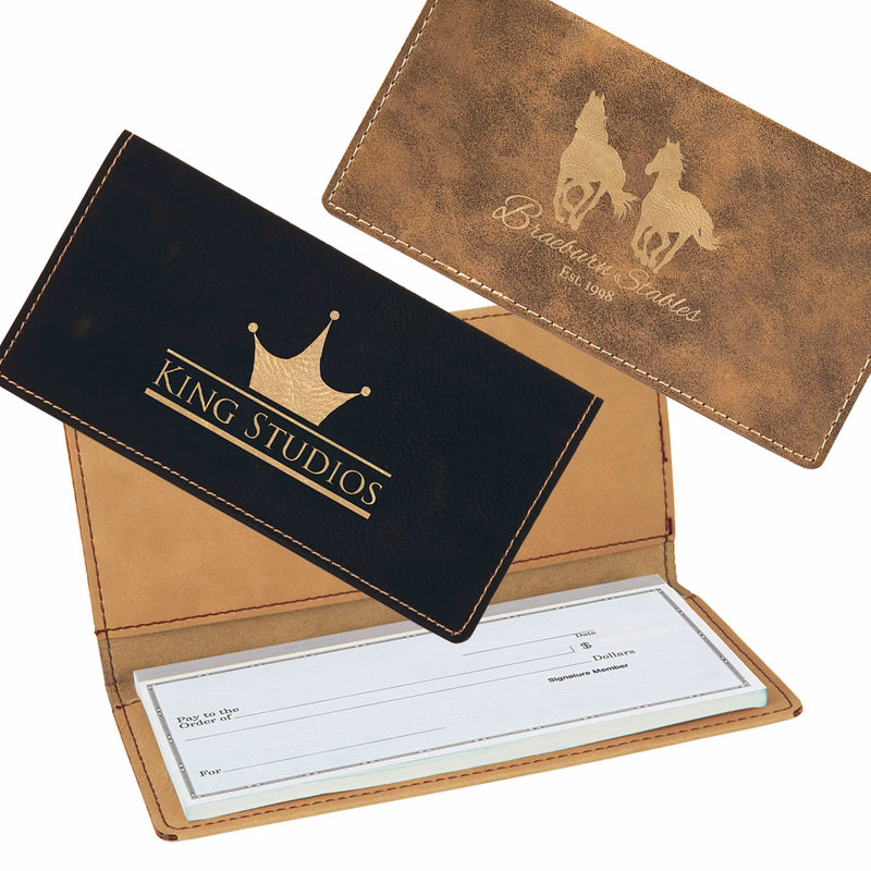 Leatherette Checkbook Cover